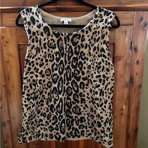 Joan Rivers women’s Leopard cheetah Print Tank Top NWOT